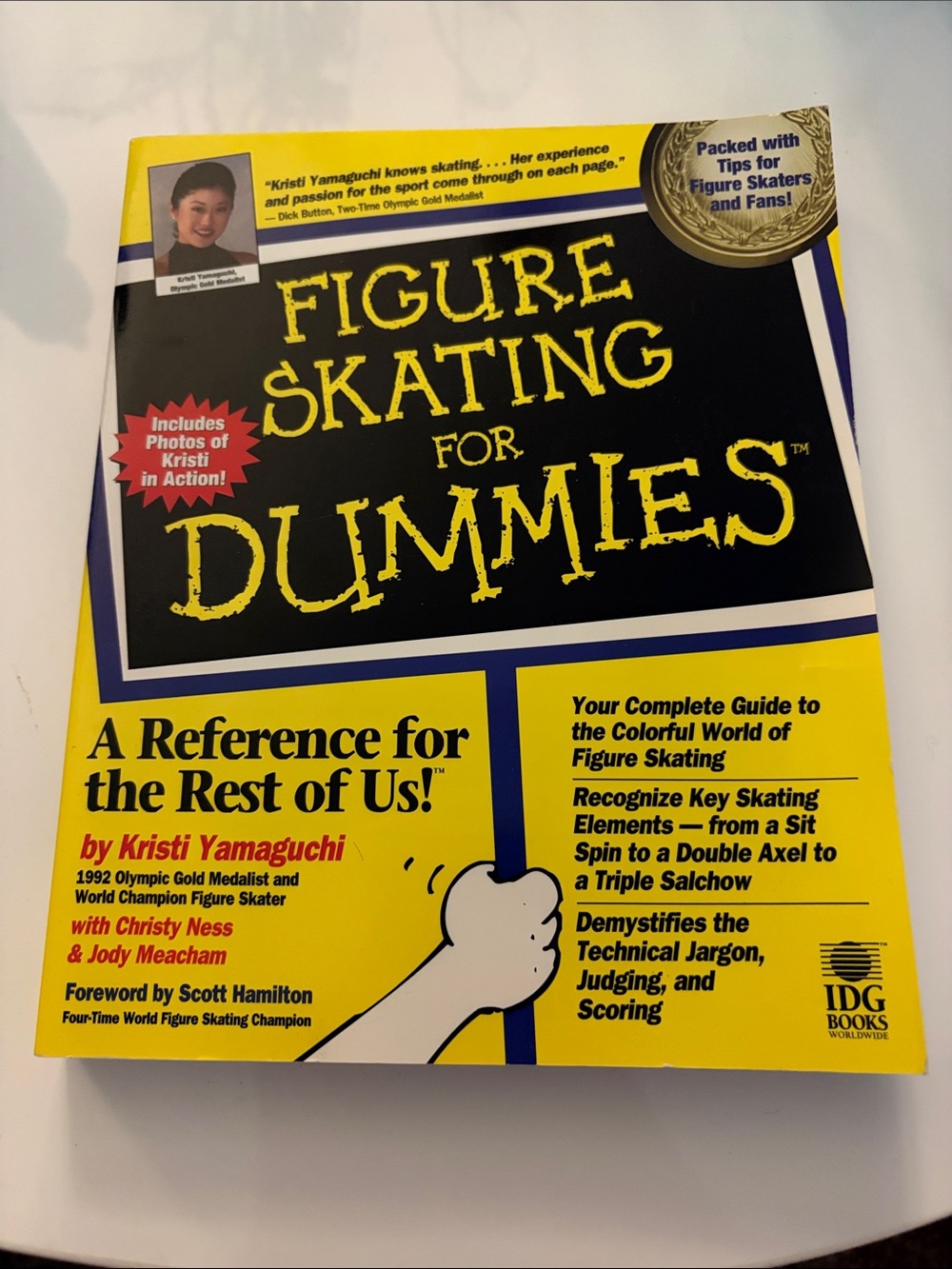 Figure Skating for Dummies by Kristi Yamaguchi - Yellow Cover